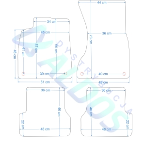 Dywaniki gumowe Petex - Audi A6 C7 i A7 Sportback 11-18r.