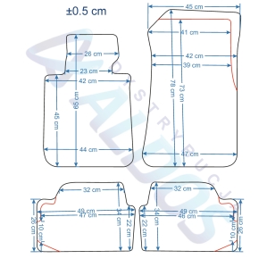 Dywaniki gumowe Petex - BMW Seria 1 E81/E82/E87 i E88 2007-2012r.