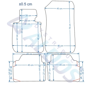 Dywaniki gumowe Petex - BMW E90 / E91 / E92 Seria 3 2004-2012r.