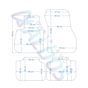 Dywaniki gumowe Petex do - BMW X1 F48 06/2015-05/2022r.