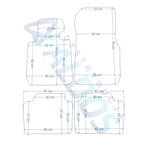 Dywaniki gumowe Petex - BMW Seria 3 F30/F31 2012-2019r.