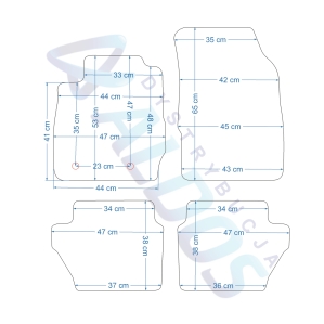 Dywaniki gumowe Petex - Ford Ecosport od 04/2014r.