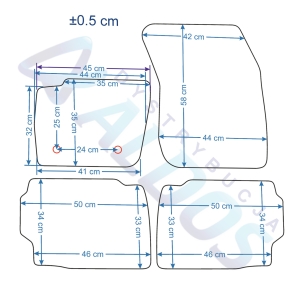 Dywaniki gumowe Petex - Ford Mondeo MK5 od 12/2014r.