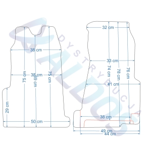 Dywaniki gumowe Petex - Ford Transit 2000-2012r.