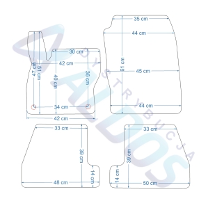 Dywaniki gumowe Petex - Ford Focus III 2011-2015r.