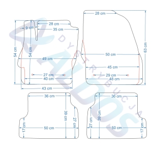 Dywaniki gumowe Petex - Ford Focus 2004-2011r.