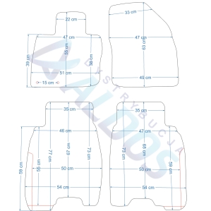 Dywaniki gumowe Petex - Honda Civic 3 i 5 drzwi 2006-2008r.