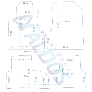 Dywaniki gumowe Petex - Honda CR-V 2007-2012r.