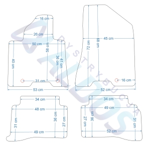 Dywaniki gumowe Petex - Hyundai Tucson od 07/2015r.