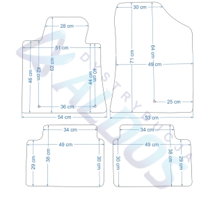 Dywaniki gumowe Petex - KIA Cee'd Ceed 2012-1018r.