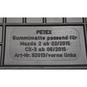 Dywaniki gumowe Petex - Mazda CX-3 od 2015r.