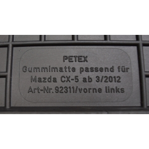 Dywaniki gumowe Petex - Mazda CX-5 03/2012-04/2017r.