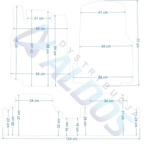 Dywaniki gumowe Petex - Mercedes A-kl. W168 1997-2004r.
