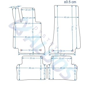 Dywaniki gumowe Petex - Mercedes E-Klasa W213 od 2016r.