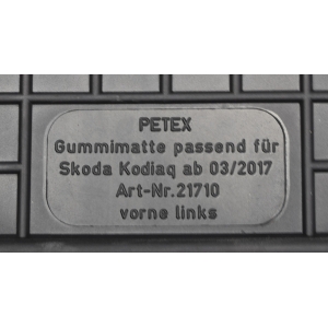Skoda Kodiaq od 03/2017r. Dywaniki Gumowe - Petex