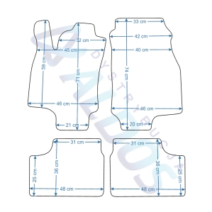 Dywaniki gumowe Petex - Opel Astra II G 1998-2009r.