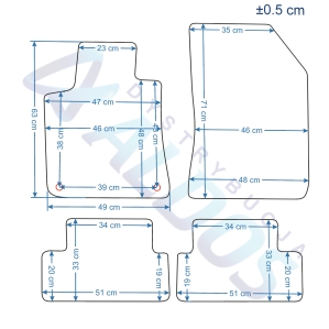 Dywaniki gumowe Petex - Peugeot 308 II HB od 2013r.