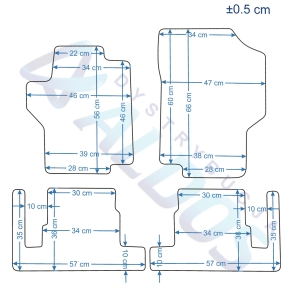 Dywaniki gumowe Petex - Peugeot 1007 2005-2009r.