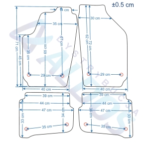 Dywaniki gumowe Petex - Seat Ibiza/Cordoba 2002-2009r.