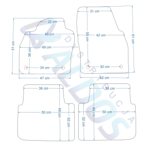 Dywaniki gumowe Petex - Skoda Kamiq od 2019r.