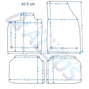Dywaniki gumowe Petex - Skoda Enyaq i.V. od 03/2021r.