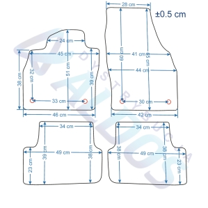 Dywaniki gumowe Petex - Skoda Fabia IV od 09/2021r.