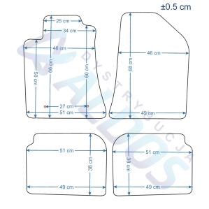 Dywaniki gumowe Petex - Toyota Avensis II 2003-2008r.