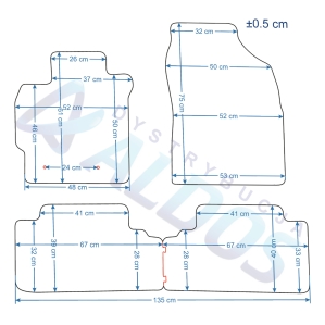 Dywaniki gumowe Petex - Toyota Auris E15 2007-2012r.