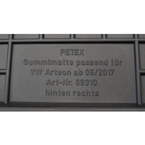 Dywaniki gumowe Petex - VW Arteon od 06/2017r.