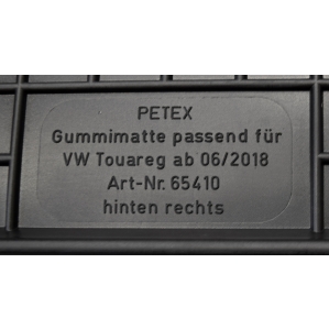 Dywaniki gumowe Petex - VW Touareg od 06/2018r.