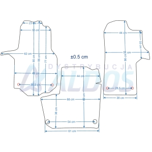Dywaniki gumowe Petex - VW Crafter od 03/2017r.