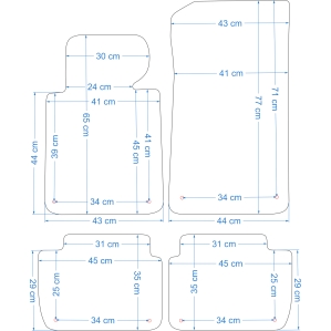 Dywaniki gumowe Petex - BMW E46 Seria 3 1998-2004r.